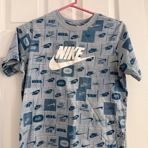 Nike Light Blue Tee with Logo